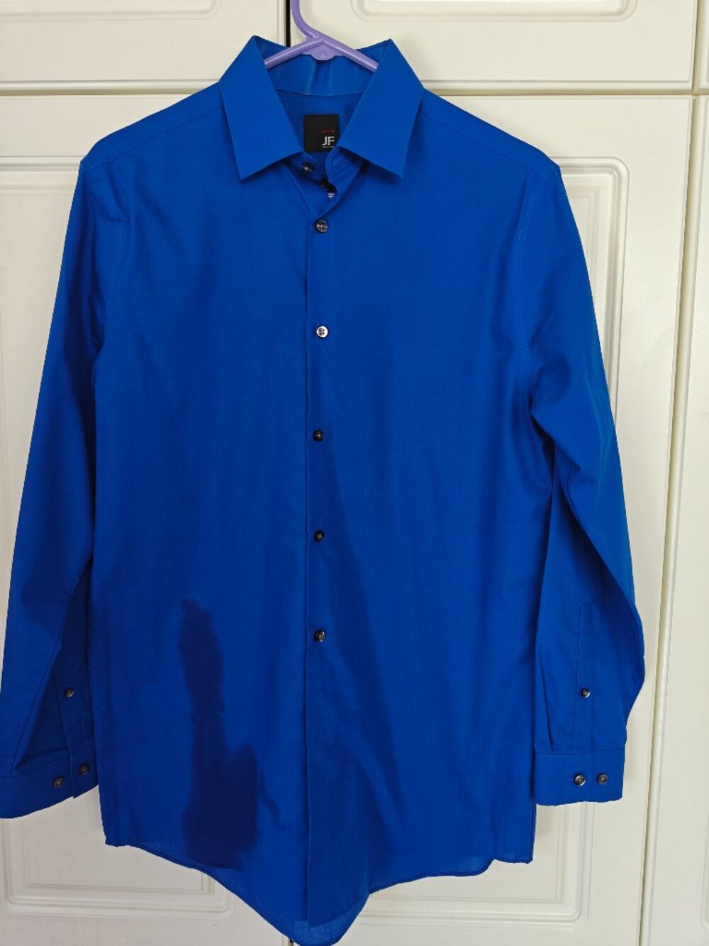 JF J.Ferrar Royal Blue Men's Shirt, Size Medium, New